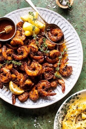 15 Minute Cajun Hot Honey Butter Shrimp | halfbakedharvest.com