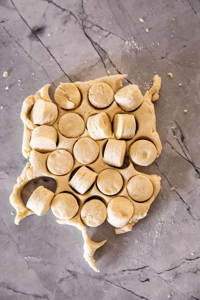 prep photo of biscuit dough