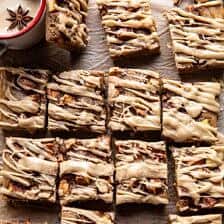 Brown Butter Apple Blondies with Cinnamon Maple Glaze | halfbakedharvest.com