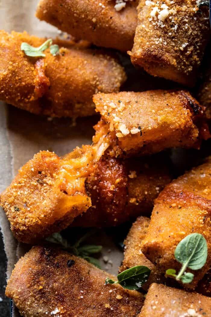 close up photo of Homemade Cheesy Pizza Rolls