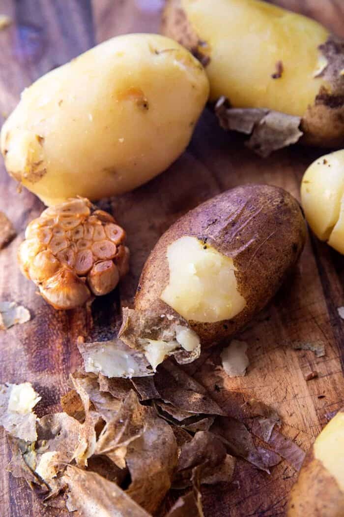 Slow Cooker Coq au Vin with Parmesan Mashed Potatoes | halfbakedharvest.com