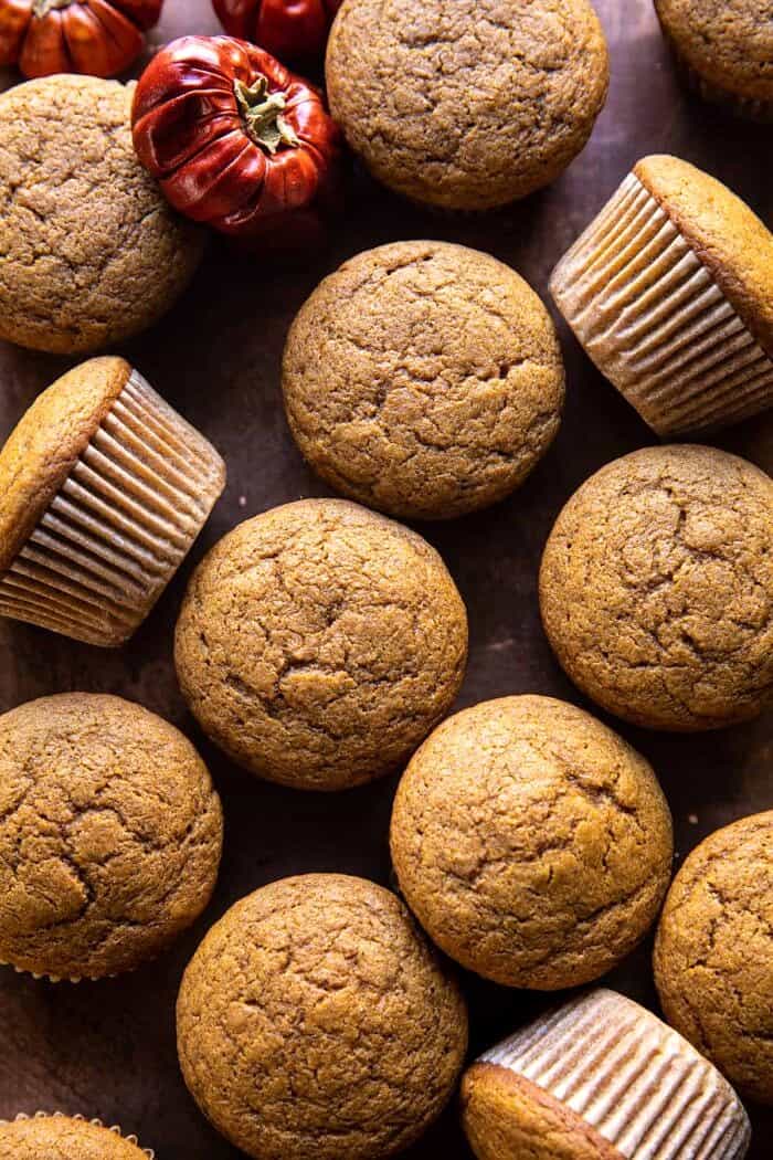 Vanilla Chai Pumpkin Latte Cupcakes before frosting