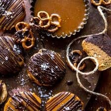 Slice n’ Bake Bourbon Caramel Pretzel Cookies | halfbakedharvest.com