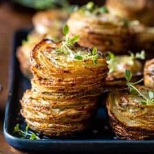 Crispy Cheesy Potato Stacks | halfbakedharvest.com