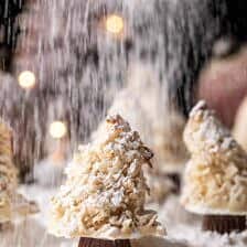 Easy Vanilla Sugar Dusted Macaroon Trees | halfbakedharvest.com