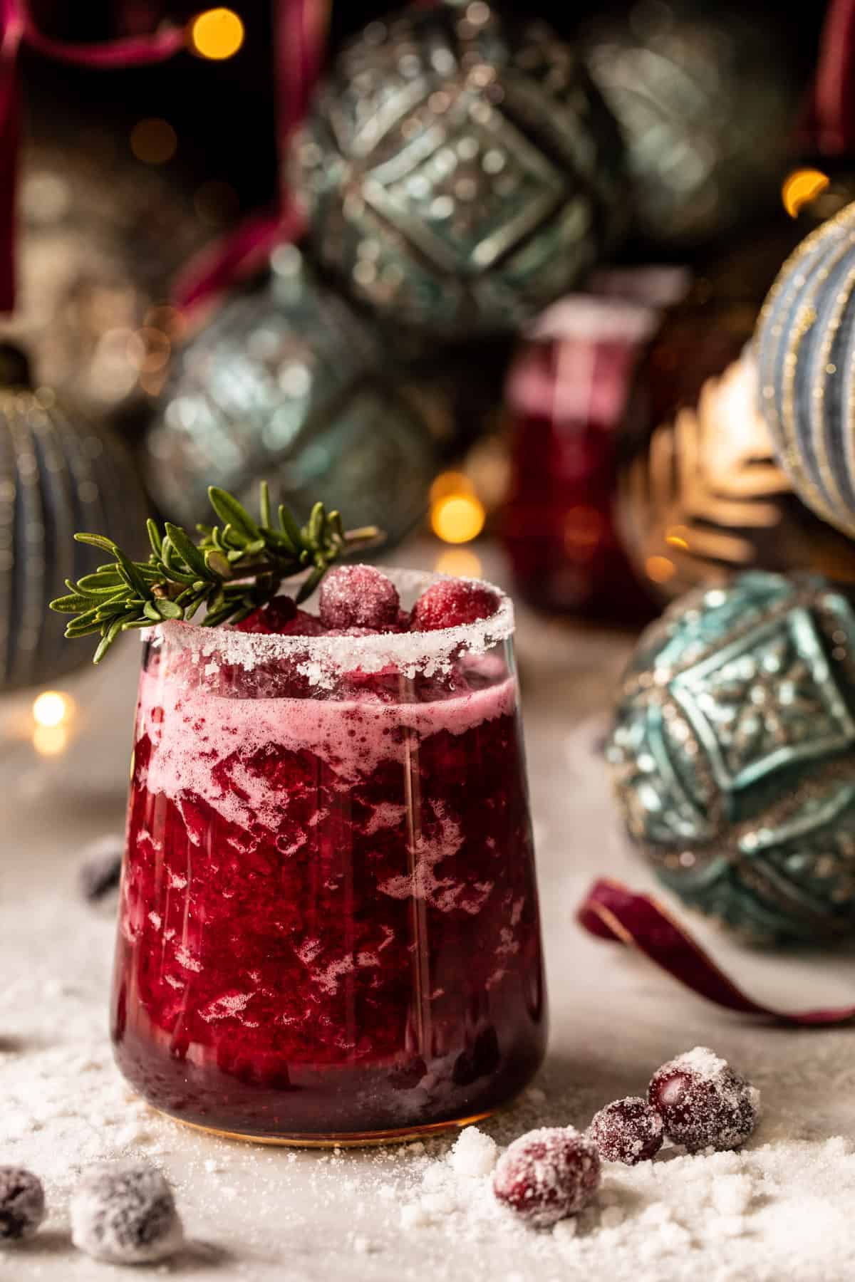 Frosted Mistletoe Margarita | halfbakedharvest.com