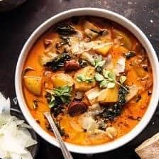 Smoky Potato and Kale Soup | halfbakedharvest.com