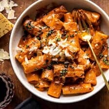 Spicy Pesto Pasta Alla Vodka | halfbakedharvest.com