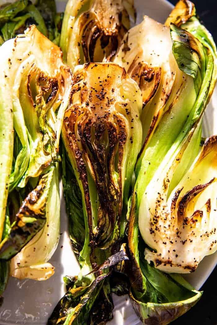 prep photo of seared bok choy