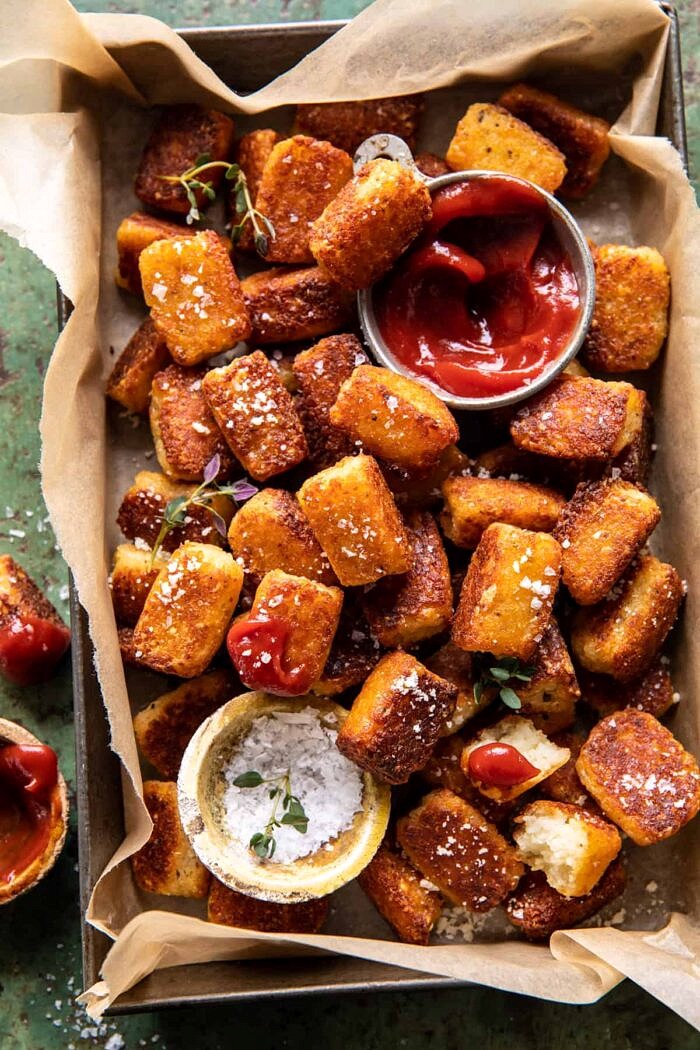 Crispy Baked Parmesan Tater Tots | halfbakedharvest.com