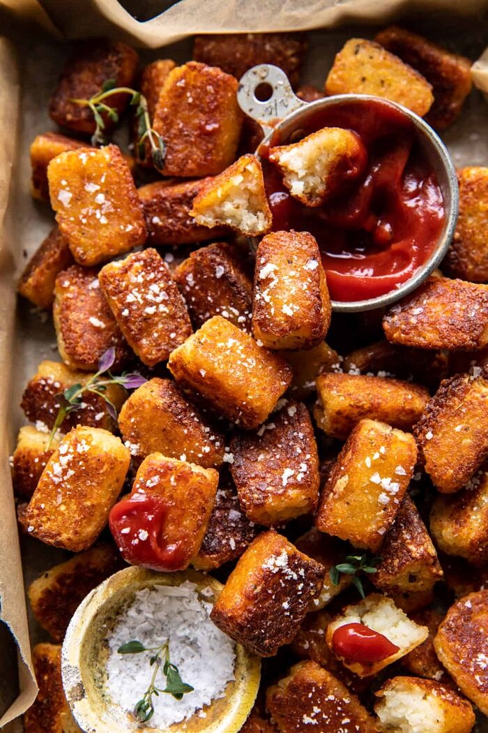 Crispy Baked Parmesan Tater Tots | halfbakedharvest.com