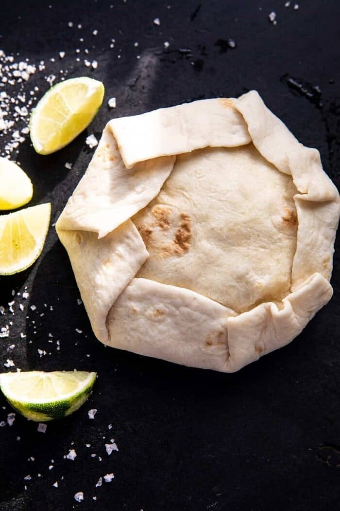 Healthier Homemade Crunchwrap Supreme before cooking