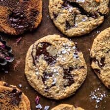 Salted Tahini Butter Chocolate Chip Cookies | halfbakedharvest.com