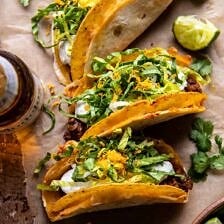 Homemade Cheesy Gordita Crunch Tacos | halfbakedharvest.com