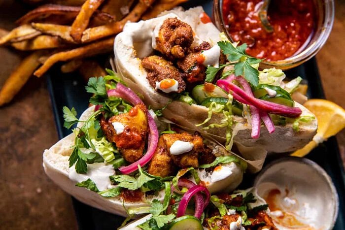 Roasted Turmeric Chicken Pita with Garlicky Lemon Tahini | halfbakedharvest.com Roasted Turmeric Chicken Pita with Garlicky Lemon Tahini | halfbakedharvest.com