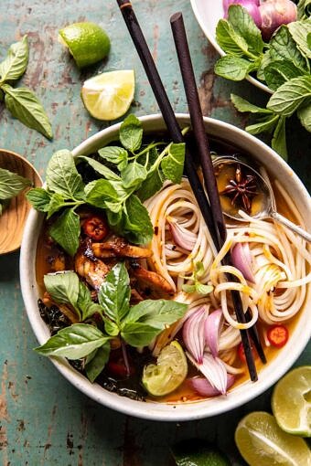 Weeknight Ginger Chicken Pho | halfbakedharvest.com