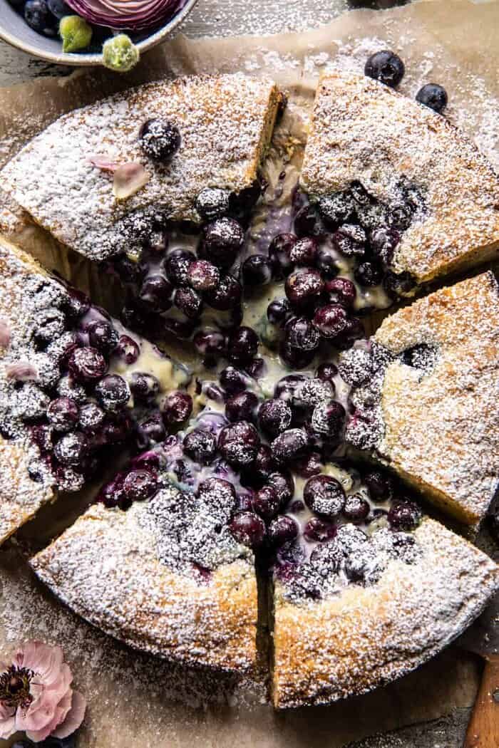 Blueberry Lemon Poppy Seed Crème Cake halfbakedharvest.com