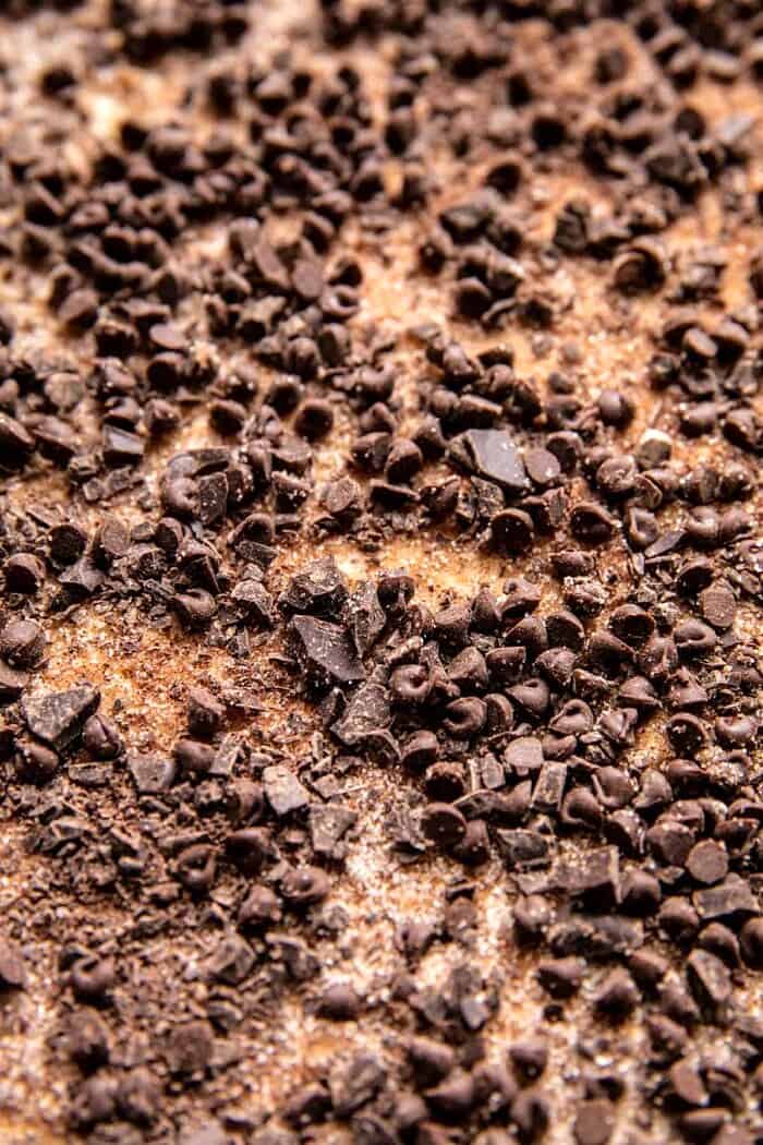 Easy Chocolate Cinnamon Crunch Knots | halfbakedharvest.com prep photo of preparing the dough