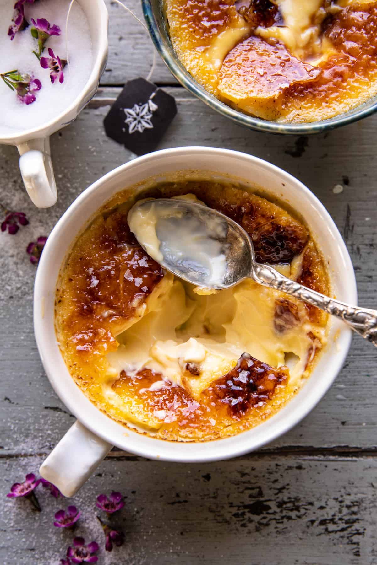 Easy Vanilla Earl Grey Crème Brûlée | halfbakedharvest.com