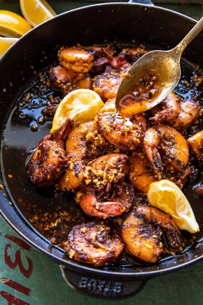 Lemon Garlic Butter Shrimp Special | halfbakedharvest.com