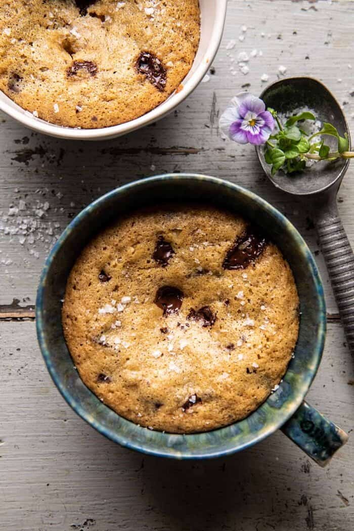 overhead photo of Deep Dish Molten Chocolate Coffee Blondies