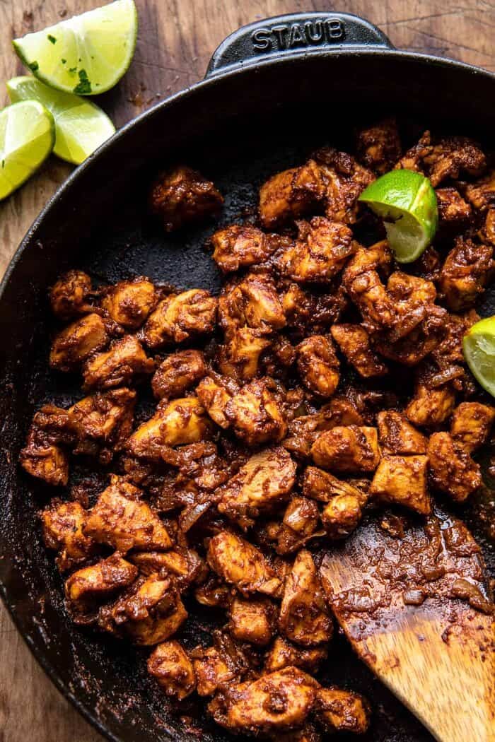 Folded Crispy Chipotle Chicken Wraps | halfbakedharvest.com