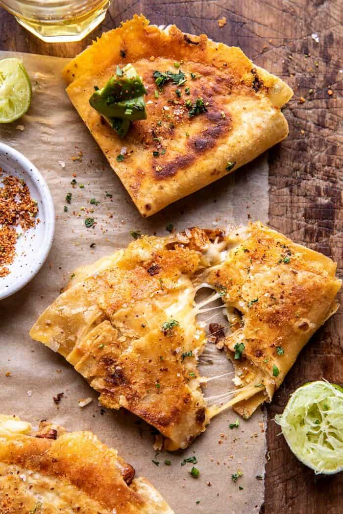 Folded Crispy Chipotle Chicken Wraps | halfbakedharvest.com