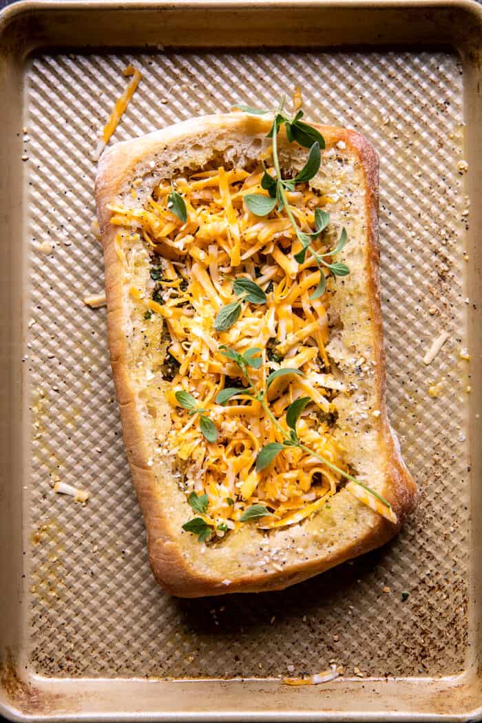 Baked Cheddar Pesto Egg Boats | halfbakedharvest.com