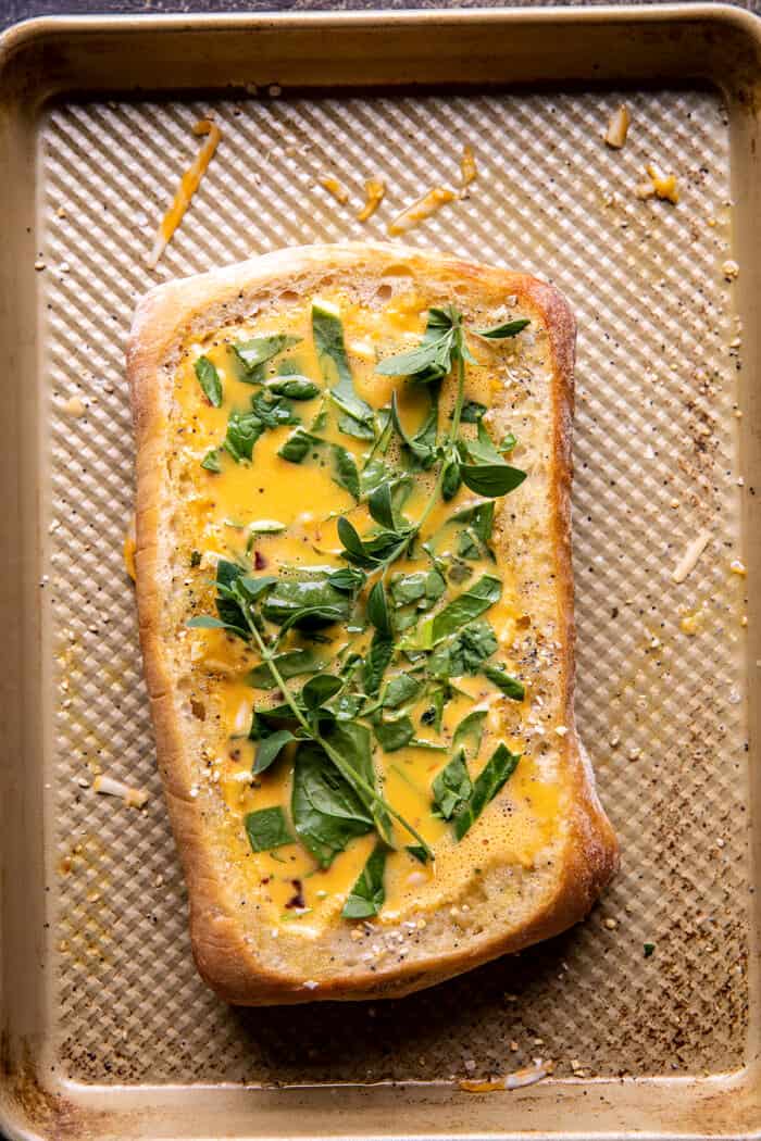 Baked Cheddar Pesto Egg Boats | halfbakedharvest.com