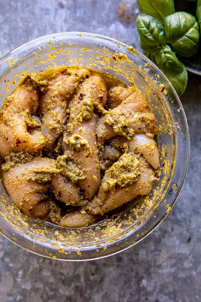 Pesto Chicken before cooking
