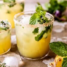 Spicy Serrano Pineapple Margarita | halfbakedharvest.com