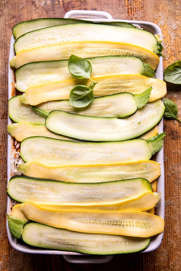 Spicy Zucchini Ricotta Lasagna with Oregano Breadcrumbs | halfbakedharvest.com