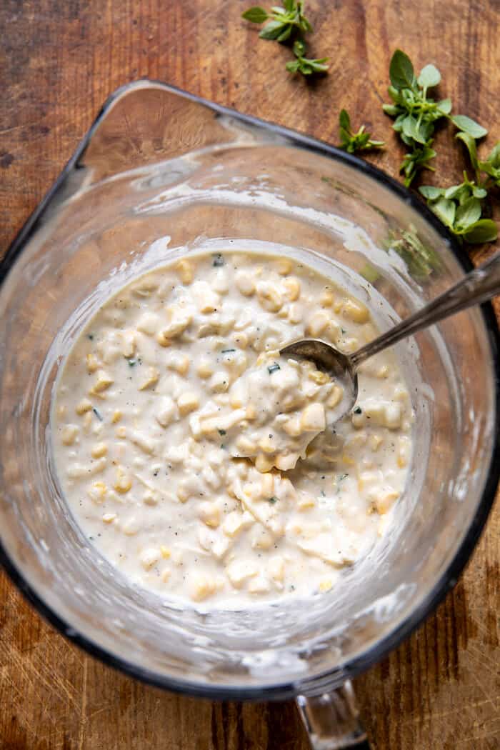 BLT Corn Fritter Stacks | halfbakedharvest.com