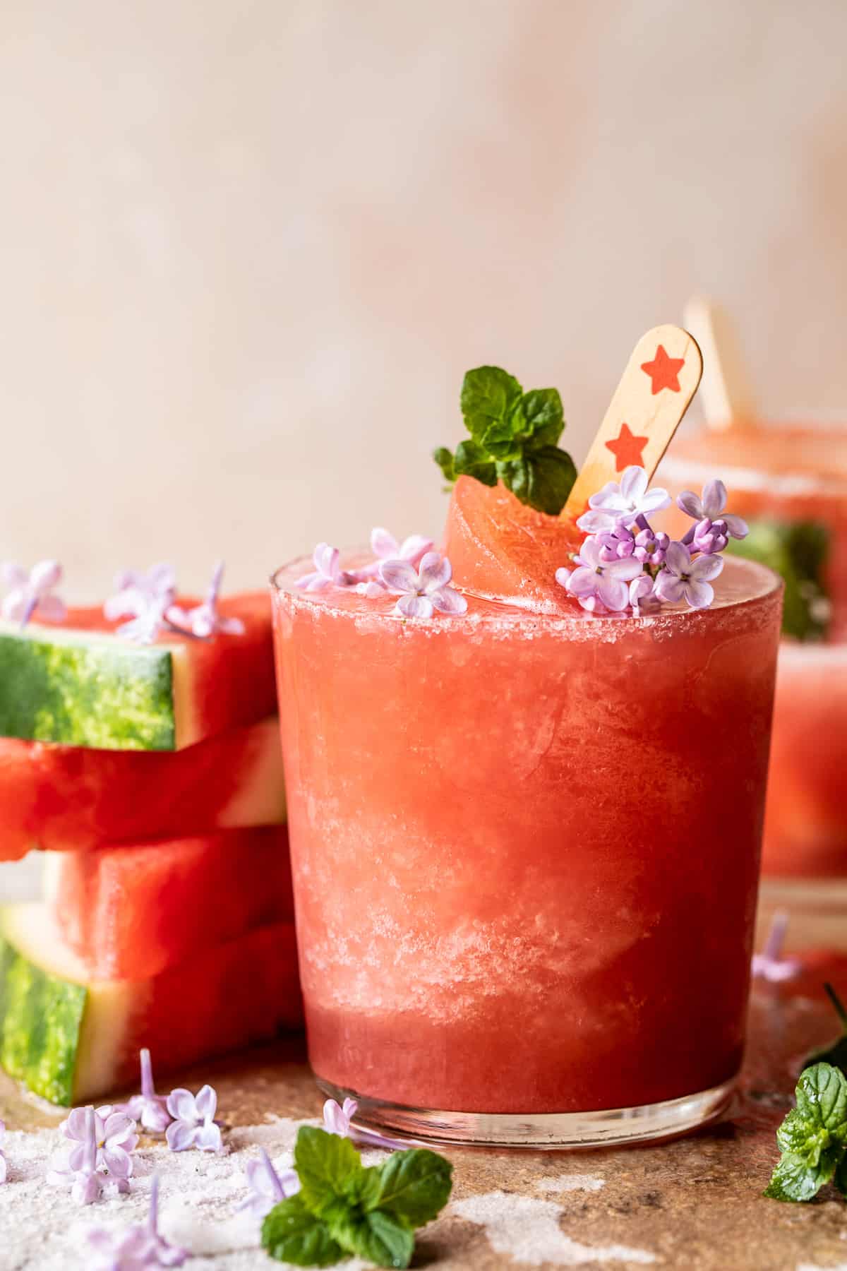 Frosted Watermelon Rosemary Frose | halfbakedharvest.com