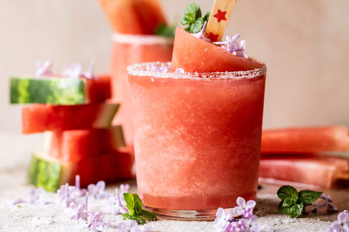Frosted Watermelon Rosemary Frose | halfbakedharvest.com