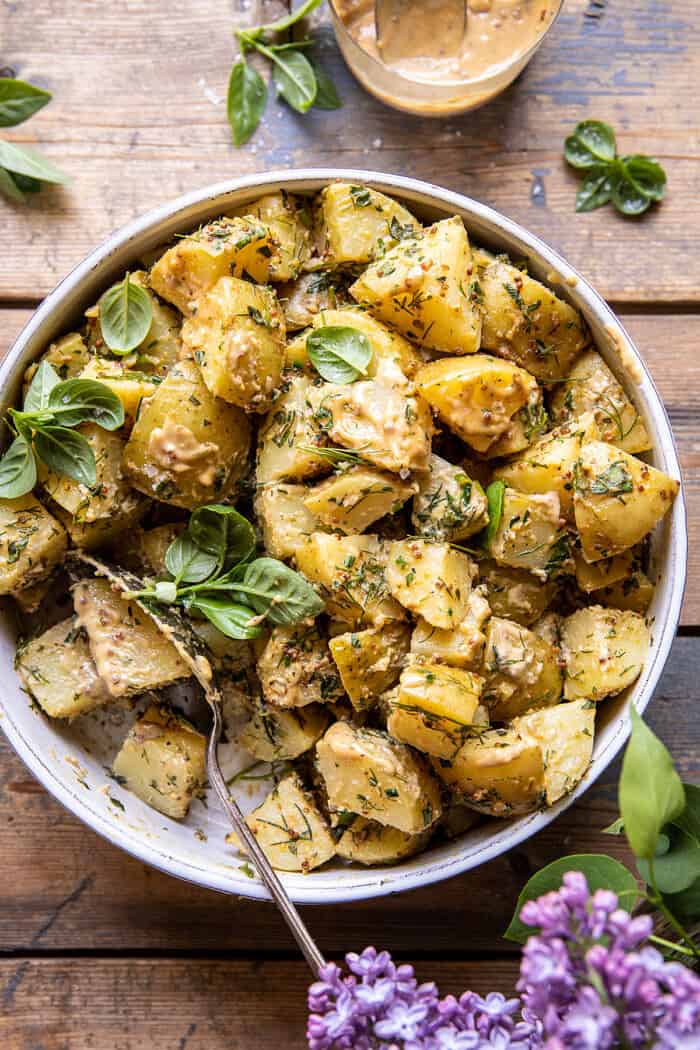 The Best Simple Vegan Potato Salad | halfbakedharvest.com