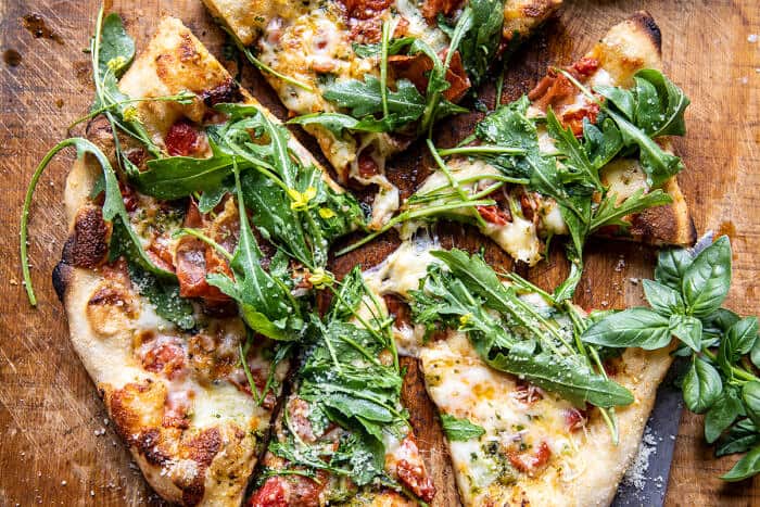 Arugula Tomato Cheese Pizza | halfbakedharvest.com Arugula Tomato Cheese Pizza | halfbakedharvest.com