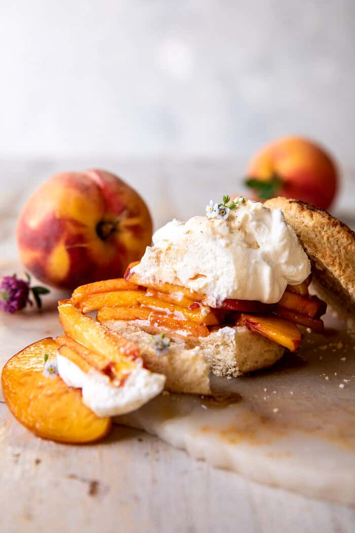 Brown Sugar Peach Shortcakes | halfbakedharvest.com