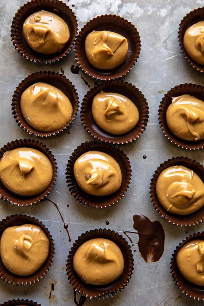 Frozen Chocolate Peanut Butter Cups | halfbakedharvest.com