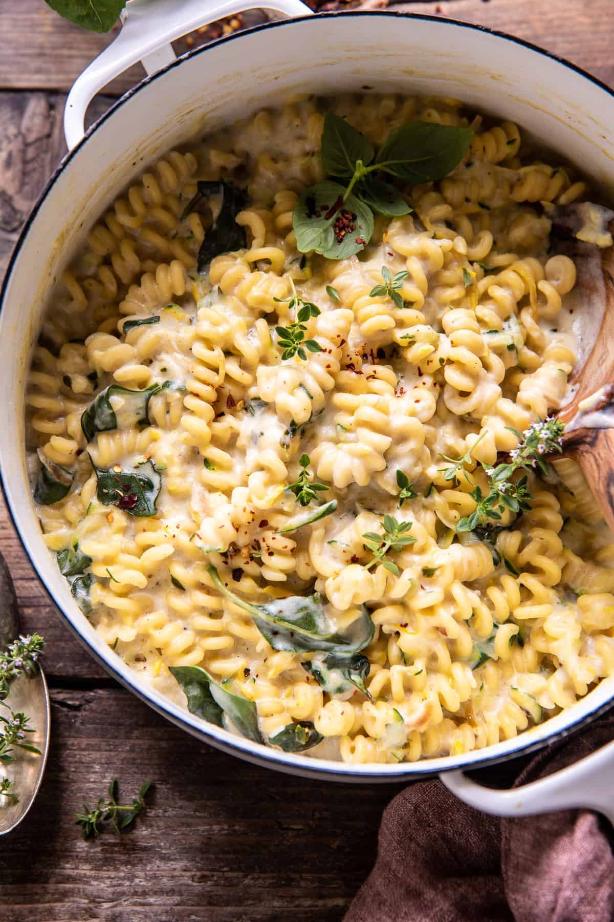 One Pot Lemon Butter Ricotta and Zucchini Pasta | halfbakedharvest.com