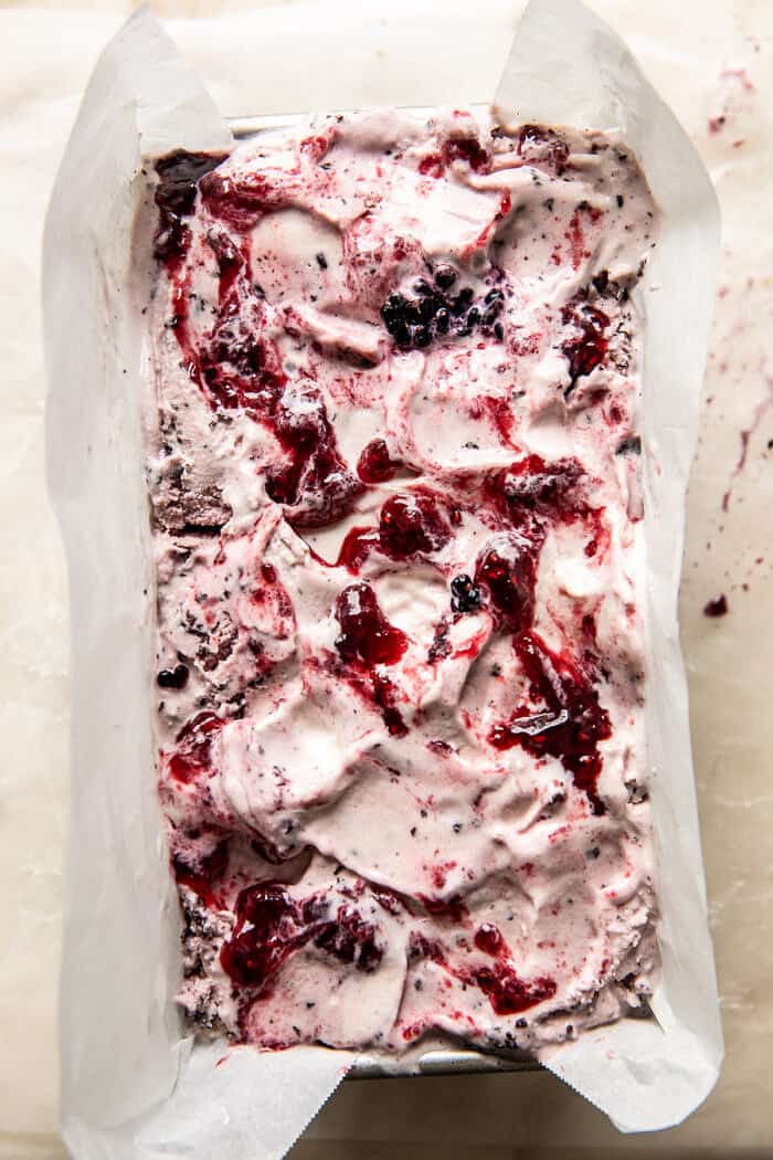 Swirled Berry Ice Cream Butter Cake | halfbakedharvest.com