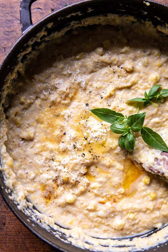 Spicy Garlic Lemon Butter Shrimp with Parmesan Corn Polenta | halfbakedharvest.com Spicy Garlic Lemon Butter Shrimp with Parmesan Corn Polenta | halfbakedharvest.com