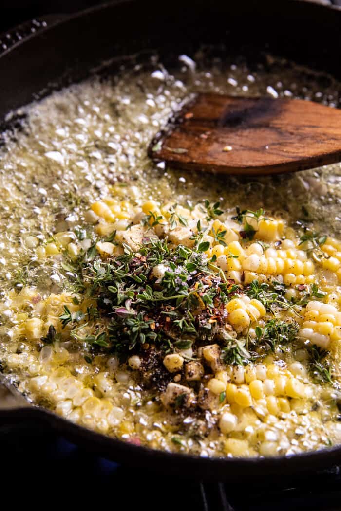 Spicy Lemon Butter Shrimp Scampi with Herbed Corn | halfbakedharvest.com Spicy Lemon Butter Shrimp Scampi with Herbed Corn | halfbakedharvest.com