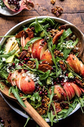 Autumn Harvest Honeycrisp Apple and Feta Salad | halfbakedharvest.com