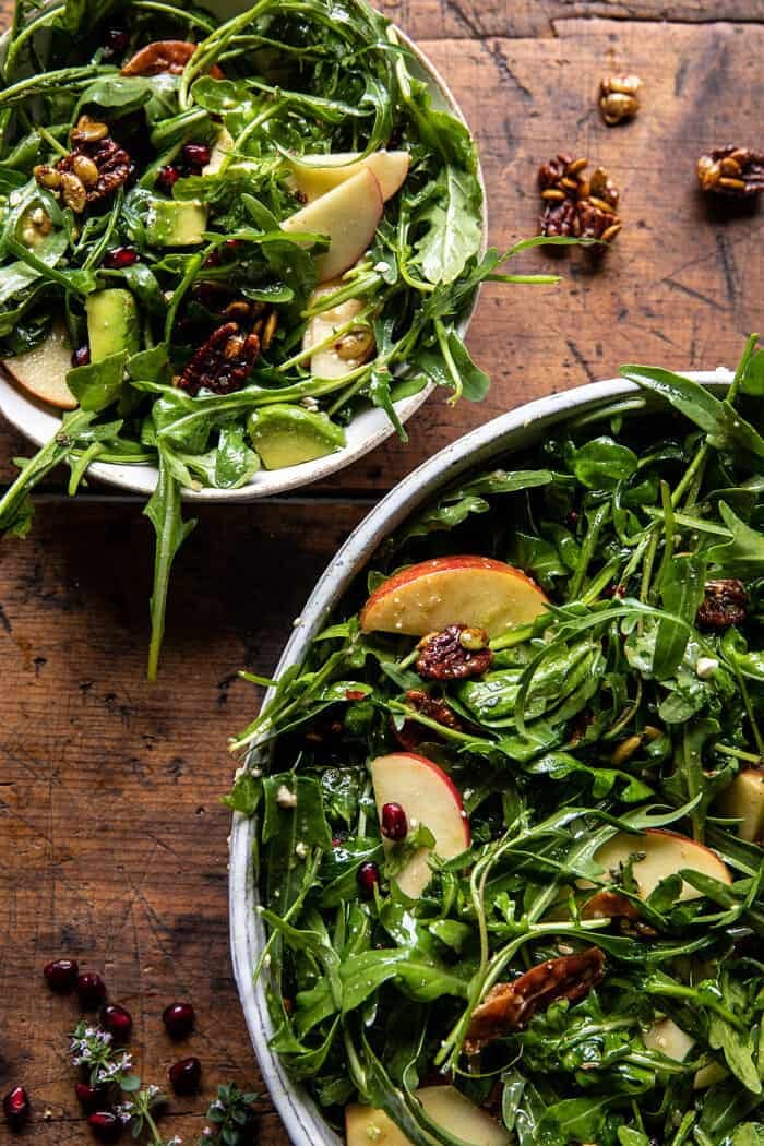 Autumn Harvest Honeycrisp Apple and Feta Salad | halfbakedharvest.com