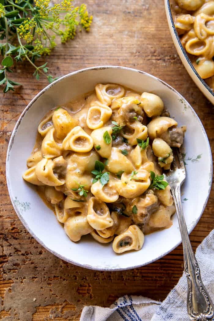 Healthier Homemade One Pot Hamburger Helper | halfbakeharvest.com