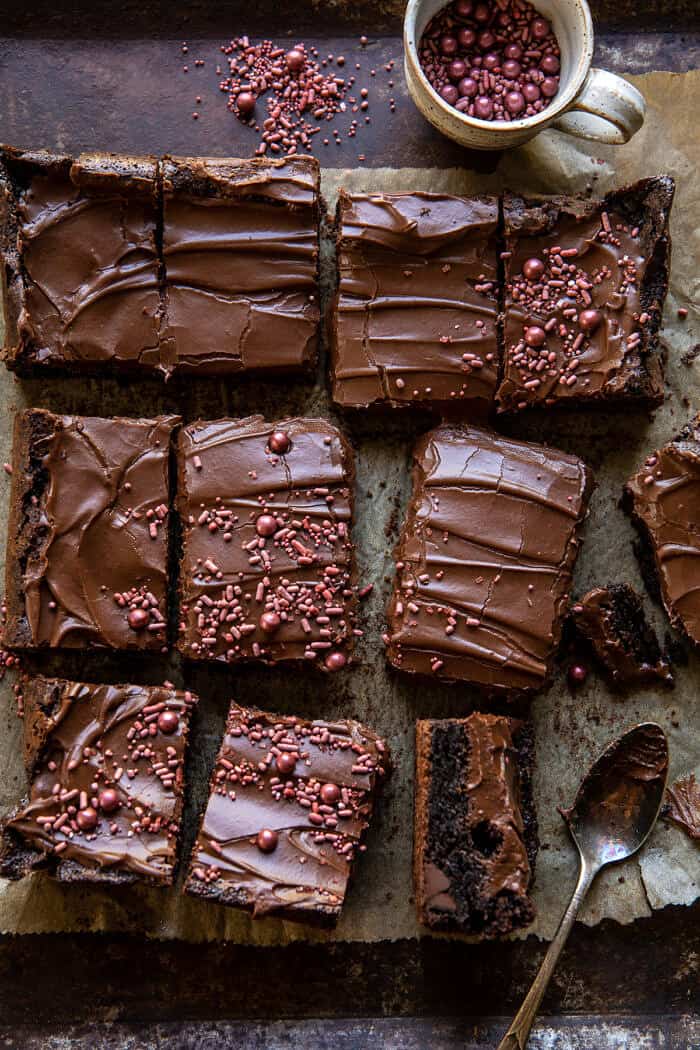 Old Fashioned Iced Fudge Brownies | halfbakedharvest.com