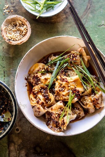 Sesame Ginger Dumplings in Chili Oil | halfbakedharvest.com