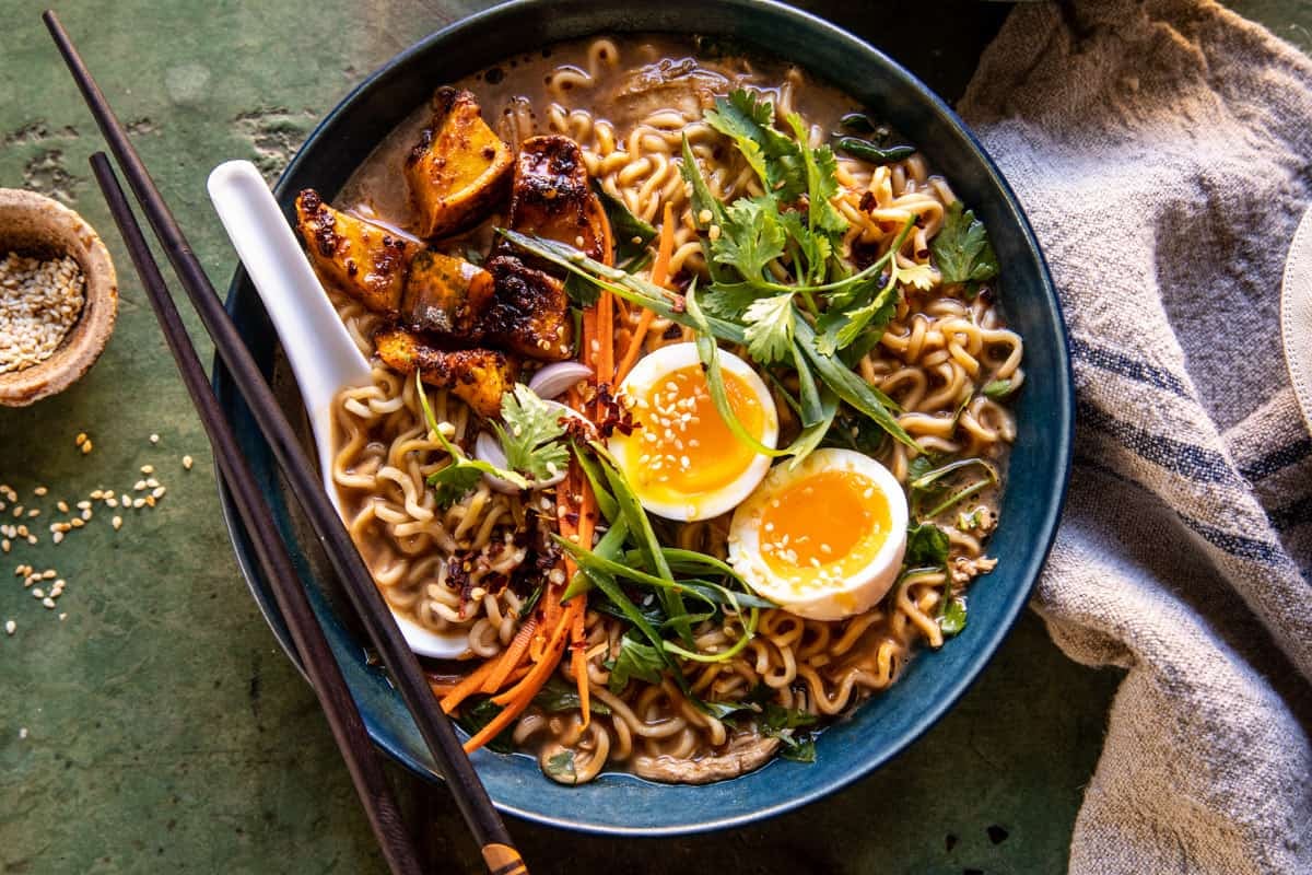 Easy Ginger Chicken and Spinach Ramen | halfbakedharvest.com