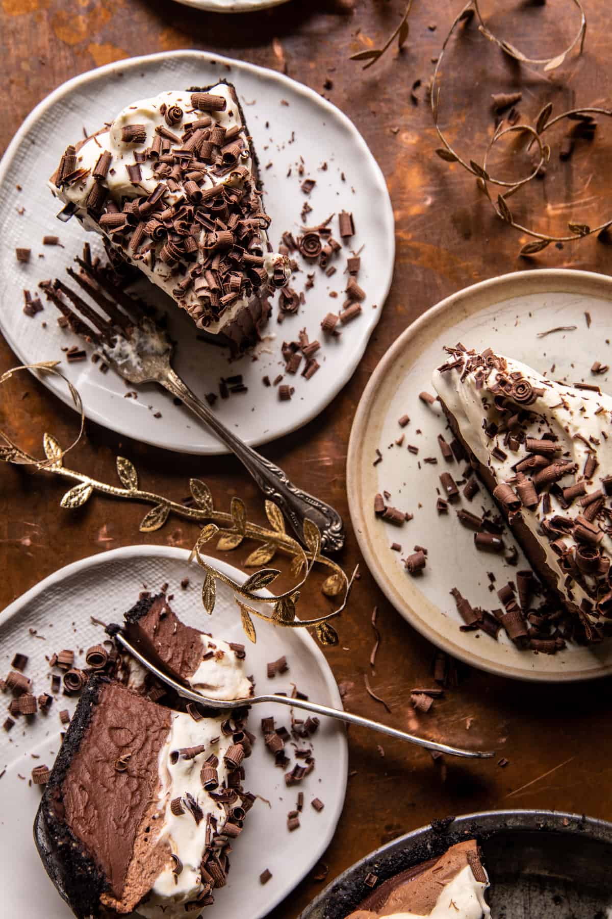 Double Chocolate Mocha Pudding Pie | halfbakedharvest.com